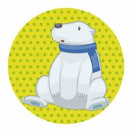 animal polar bear cartoon theme elements N11