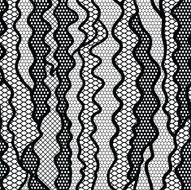 Black lace vector fabric seamless pattern N27