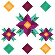 Seamless cute geometric pattern background