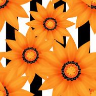 Seamless pattern flowers background