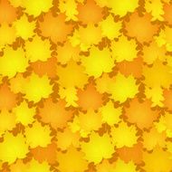 Yellow Leaves on Seamless Background N2