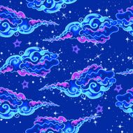 seamless background with clouds
