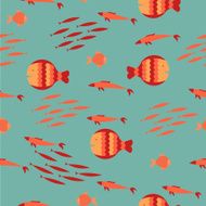 Sea fish pattern
