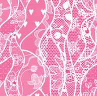 Lace seamless pattern with flowers N242