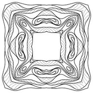 Decorative ornamental pattern background N10