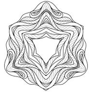Decorative ornamental pattern background N11