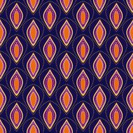 Seamless dotted abstract ornamental pattern background