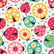 seamless ladybug pattern N2