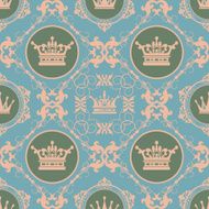 background retro wallpaper pattern vector vintage - Illustration