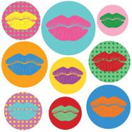 Retro lipstick traces set