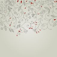 vector floral frame background