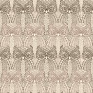 owls seamless pattern N7