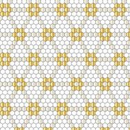 metallic hexagon geometric