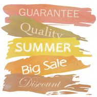 pink yellow brown orange hot advertising logo on summer midyear
