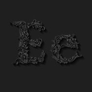 Decorated letter e N3