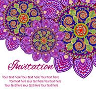 invitation mandala card N42