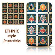 Set of seamless texture and phone cover decorated N2