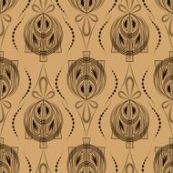 Seamless beautiful antique art deco pattern