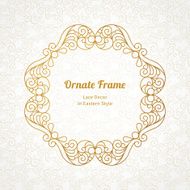 Elegant element for design in Eastern style