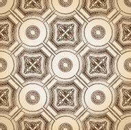 Vector ceiling tile seamless vintage decorative
