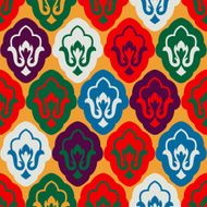 Ramadan seamless pattern Islamic decorative background Vector