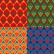 Ramadan seamless set pattern Islamic decorative background Vec