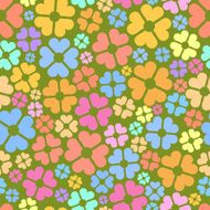Seamless floral pattern Flowers vector background
