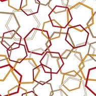 Seamless geometric pattern with polygonal figures