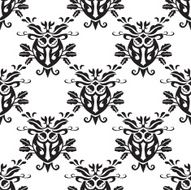 Damask seamless silk