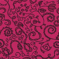 Pink lace vector fabric seamless pattern N5