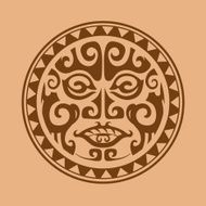 Circular composition of the ornaments