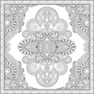 unique coloring book square page for adults - floral authentic N63
