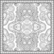 unique coloring book square page for adults N35