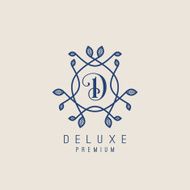 Vector vintage insignia monogram