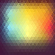 Colorful abstract polygon Retro background vector illustration N3
