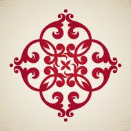 Vector baroque ornament in Victorian style N35