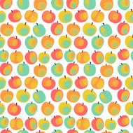 Colorful apple pattern