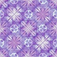 Purple decorative background tile with geometric floral motif