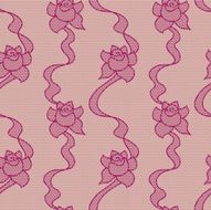 Purple lace vector fabric seamless pattern