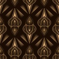 Seamless beautiful antique pattern ornament geometric background
