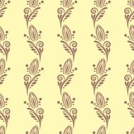 pattern with vintage floral ornament N3