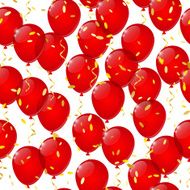 Seamless pattern with color balloons