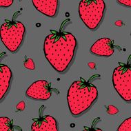 Strawberry seamless pattern for your design N3