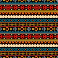 Tribal art ethnic seamless pattern N21