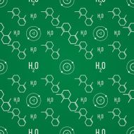 Science seamless background Vector illustration