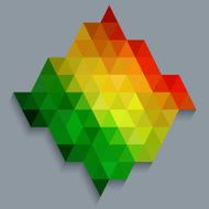Colorful rectangle diamond shape wallpaper