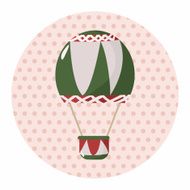 style hot air ballon theme elements vector eps N103