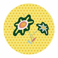 flower theme elements vector eps N121