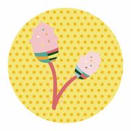 flower theme elements vector eps N122