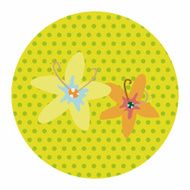 flower theme elements vector eps N124